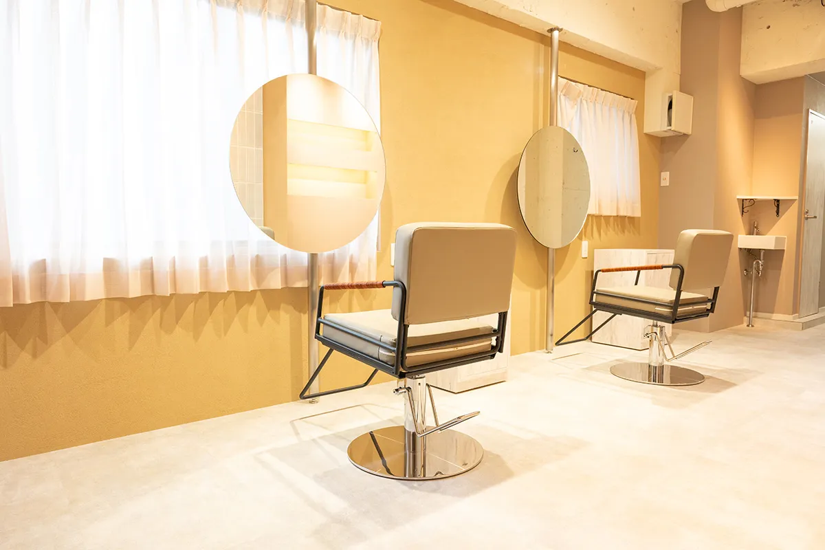 Soluva hair designの店内